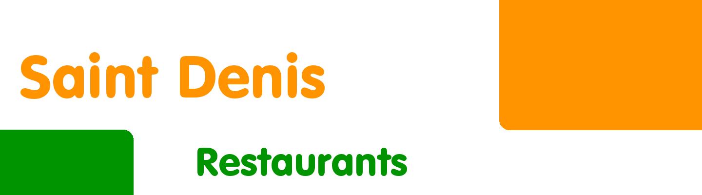 Best restaurants in Saint Denis - Rating & Reviews